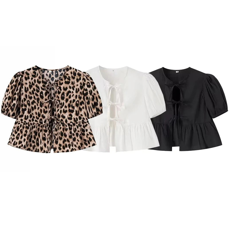 Selene Leopard Crop Top