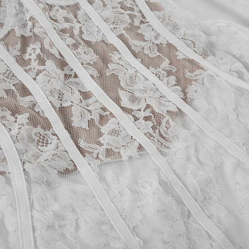 Lila Flare Puffed Sleeves Mini Dress