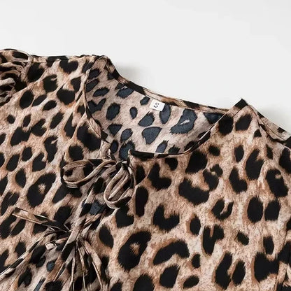 Selene Leopard Crop Top