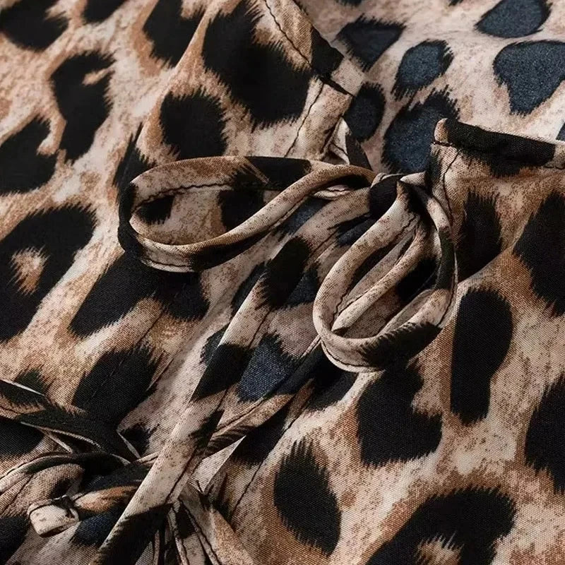Selene Leopard Crop Top
