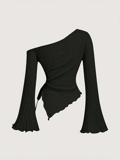 Skye Off Shoulder Long Sleeve T-shirt