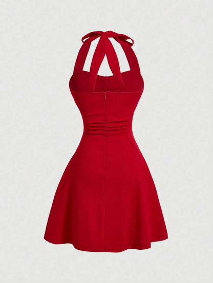 Bella Halter Mini Dress