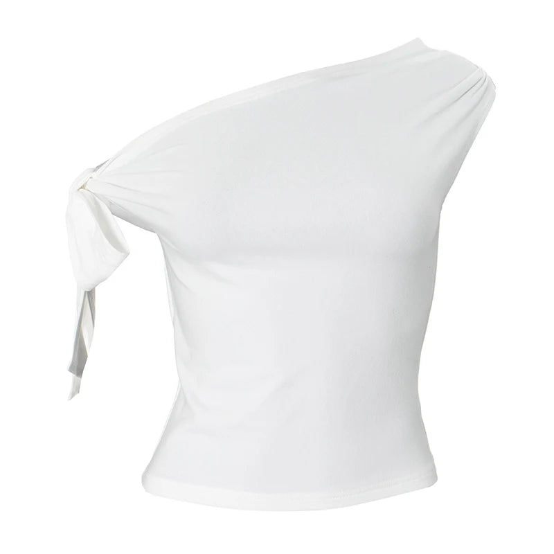 Celeste One-Shoulder Crop Top