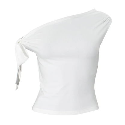 Celeste One-Shoulder Crop Top