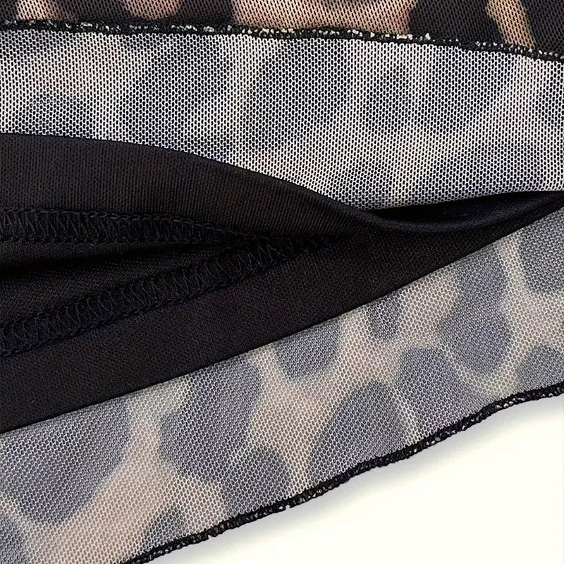 Quinn Leopard Backless T-shirt