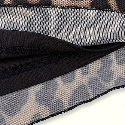 Quinn Leopard Backless T-shirt
