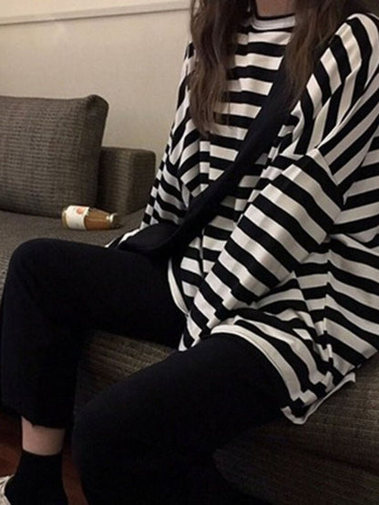 Simple Striped Long Sleeve T-Shirt