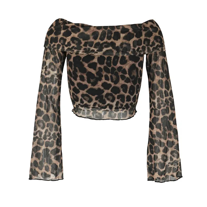 Quinn Leopard Backless T-shirt