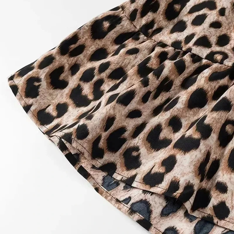Selene Leopard Crop Top