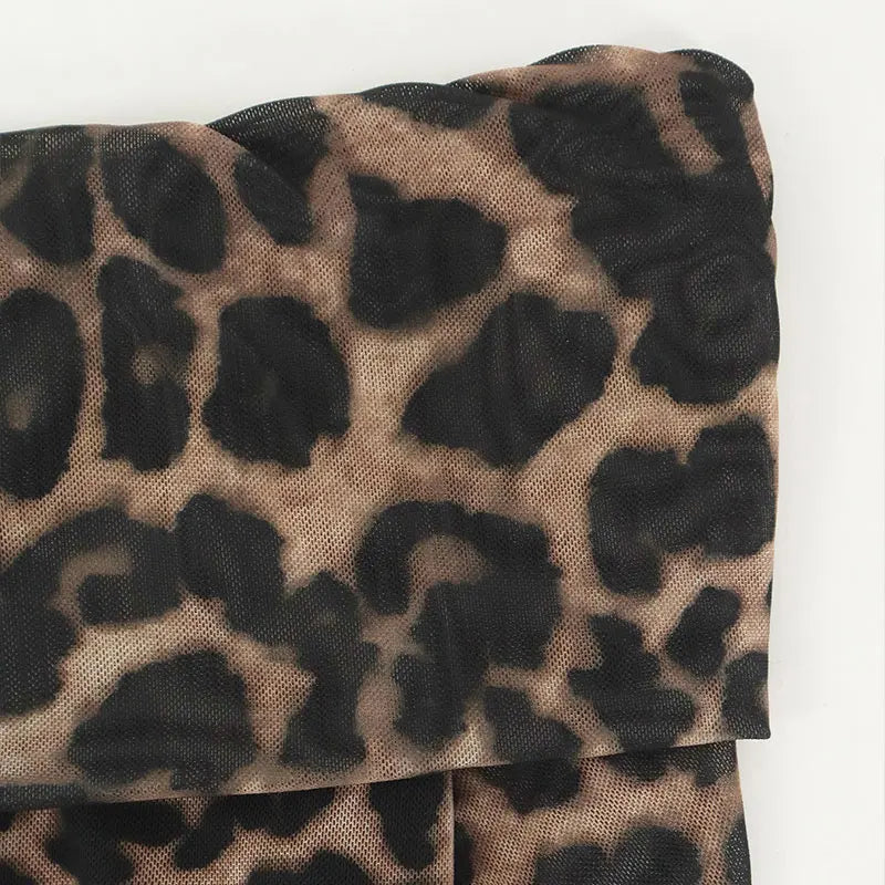 Quinn Leopard Backless T-shirt