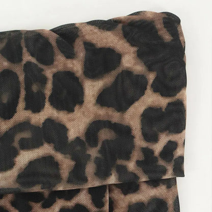 Quinn Leopard Backless T-shirt