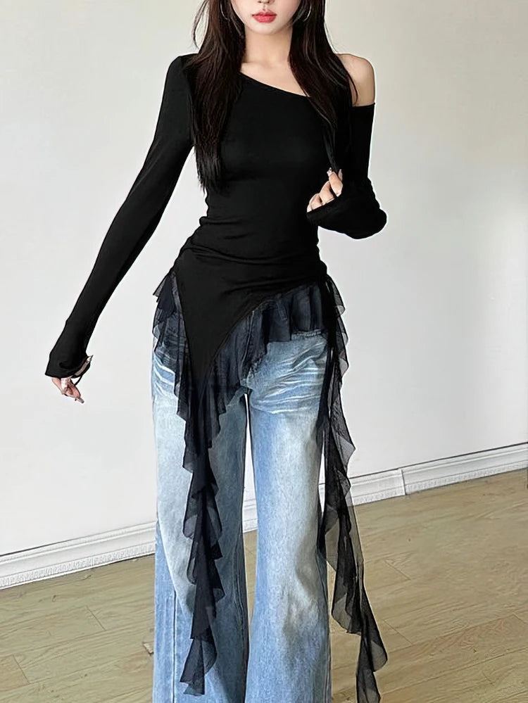 Bella Ruffles Long sleeve T-shirt