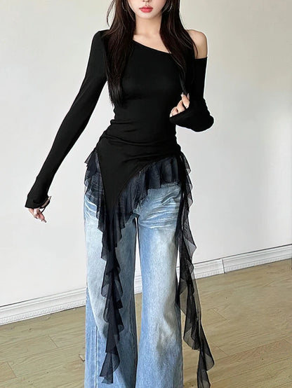 Bella Ruffles Long sleeve T-shirt