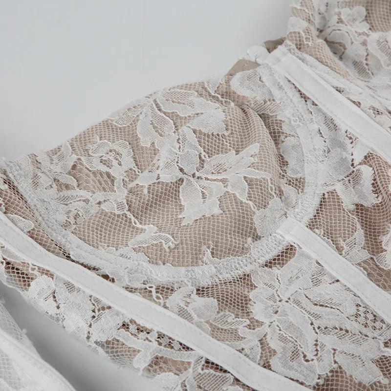 Lila Flare Puffed Sleeves Mini Dress