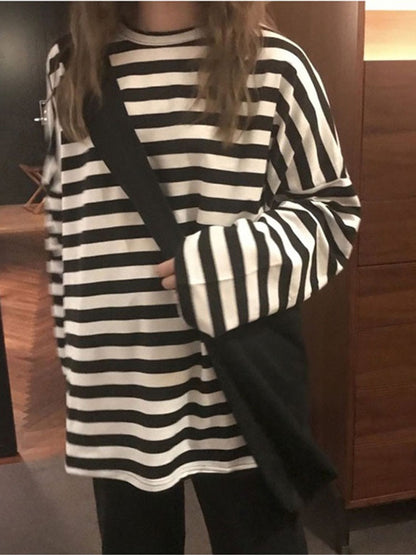 Simple Striped Long Sleeve T-Shirt