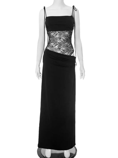 Rose Lace Up Dress