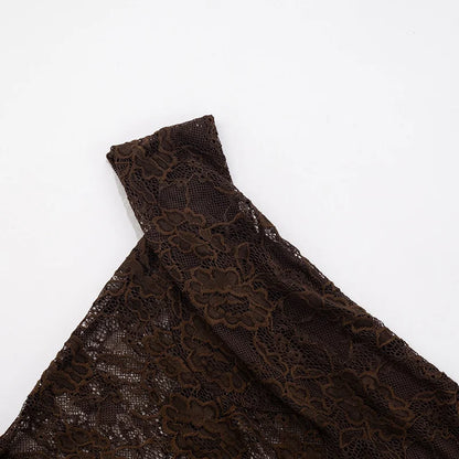 Serena Lace-Draped Satin Maxi Dress