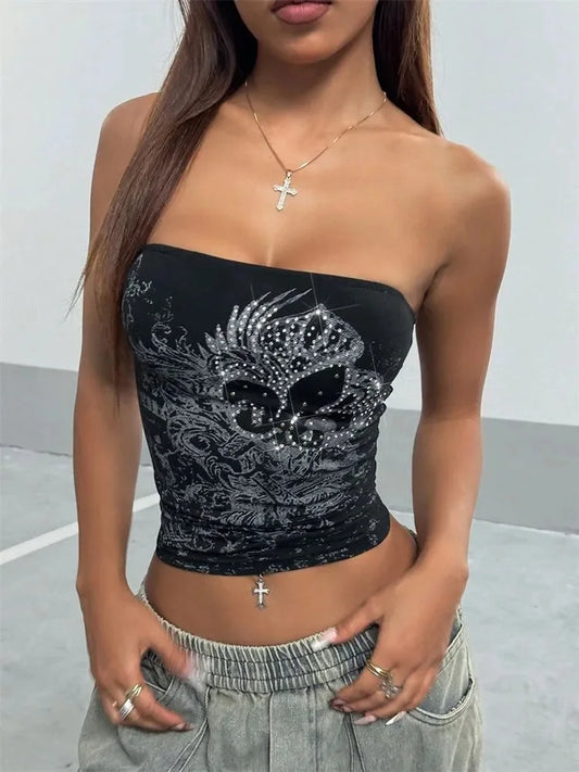 Alina Print Tube Top