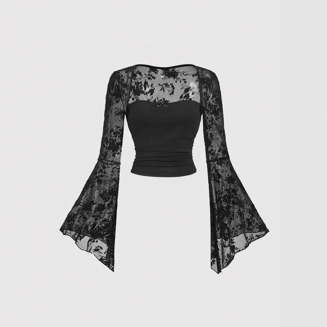 Liora Long Sleeve Mesh T-Shirt