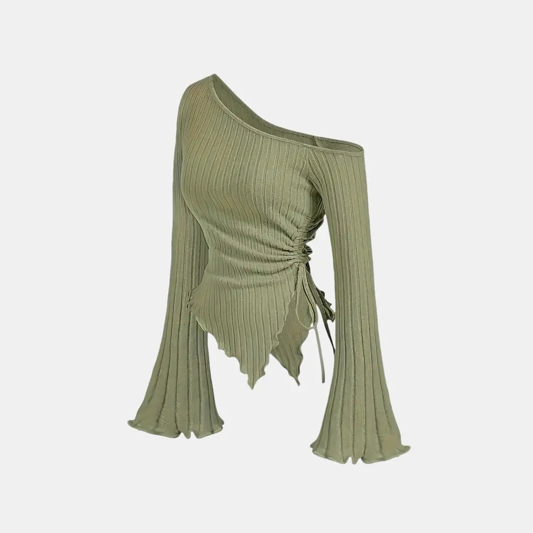 Skye Off Shoulder Long Sleeve T-shirt