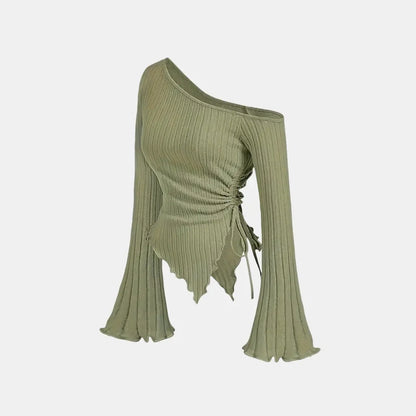 Skye Off Shoulder Long Sleeve T-shirt