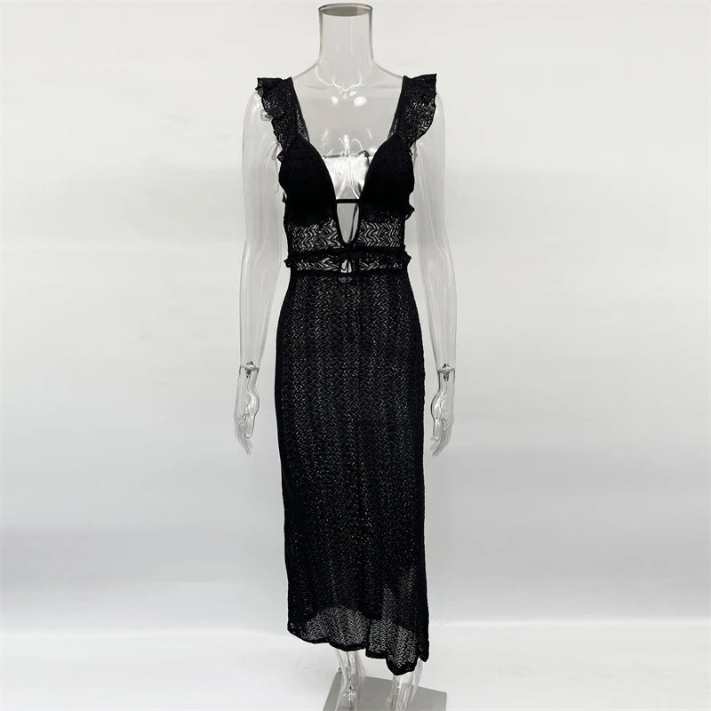 Serenity Knit Maxi Dress - Montfash