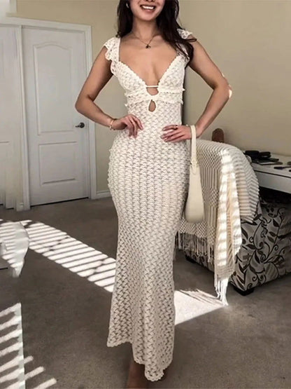 Serenity Knit Maxi Dress - Montfash