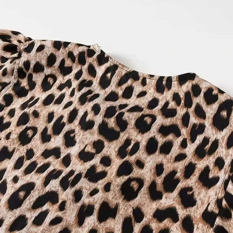 Selene Leopard Crop Top