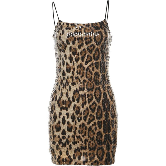Sophie Leopard Print Dress - Montfash