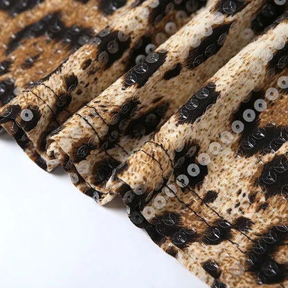 Sophie Leopard Print Dress - Montfash