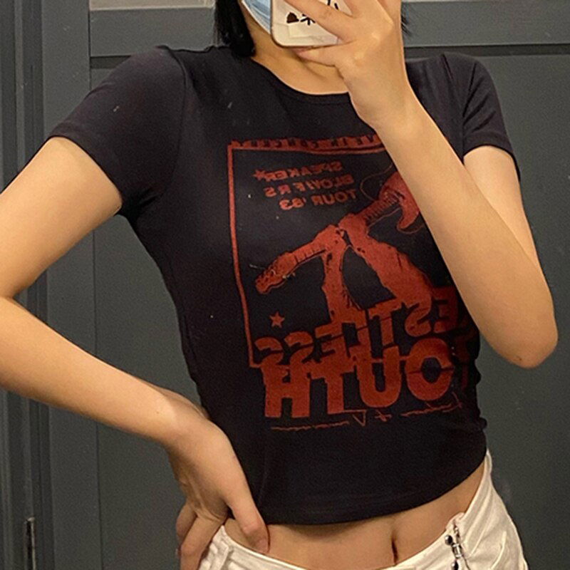 Vintage 90’s Print Crop Top - Montfash