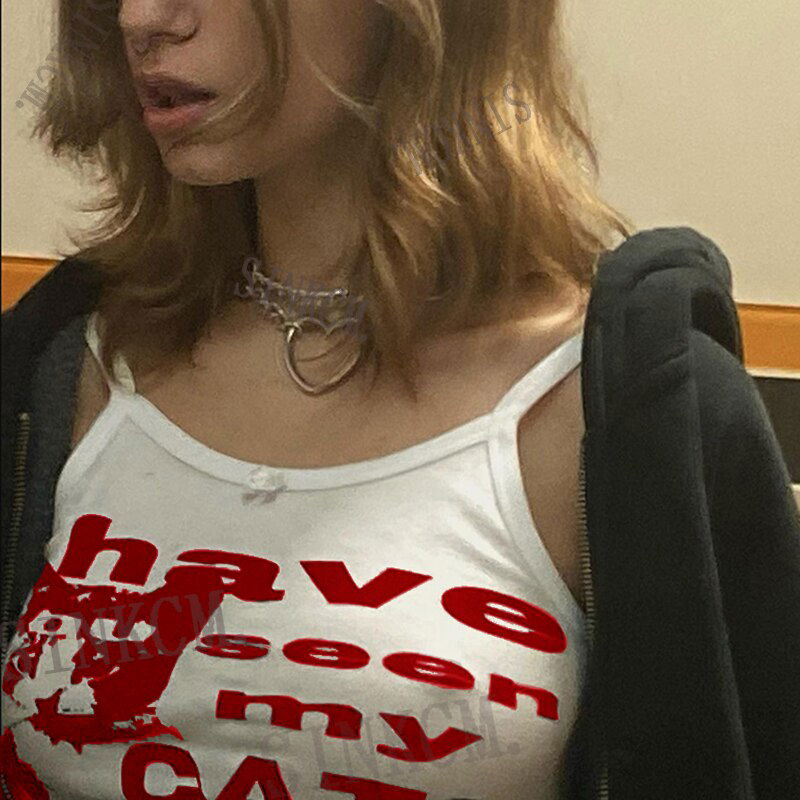 Y2k My Cat Cami Top - Montfash