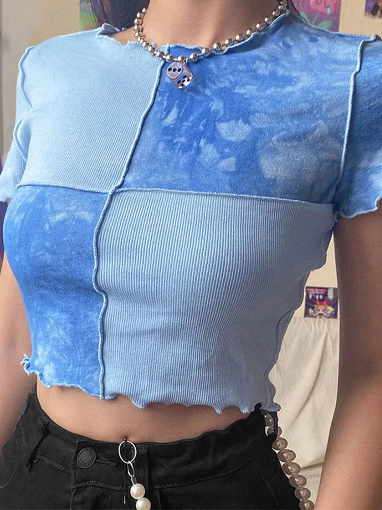 Zoe Tie Dye Crop Top - Montfash
