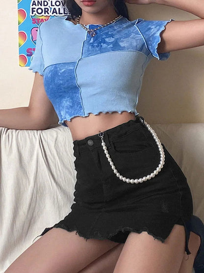 Zoe Tie Dye Crop Top - Montfash