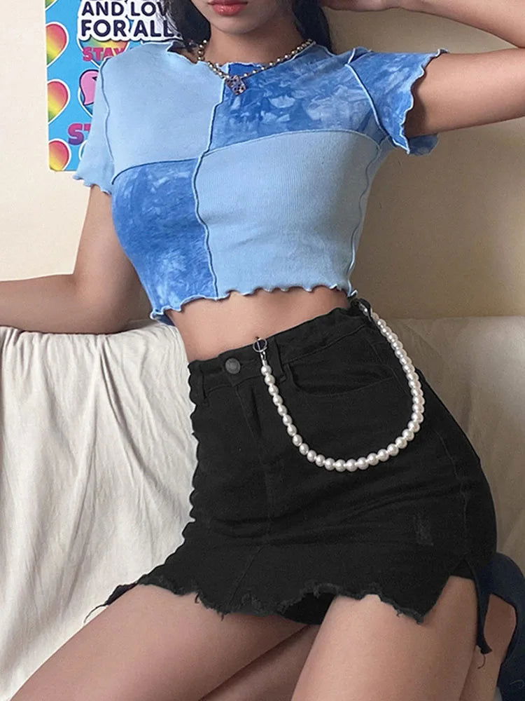 Zoe Tie Dye Crop Top - Montfash