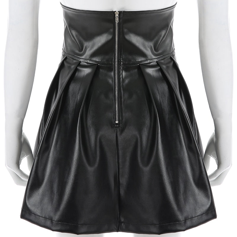 Gothic Leather Skirt